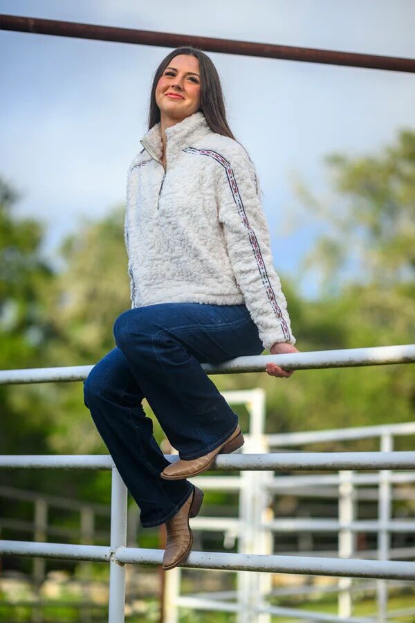 Hooey Women's Mia Fleece Crop Pullover