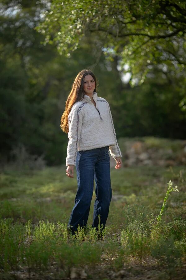 Hooey Women's Mia Fleece Crop Pullover