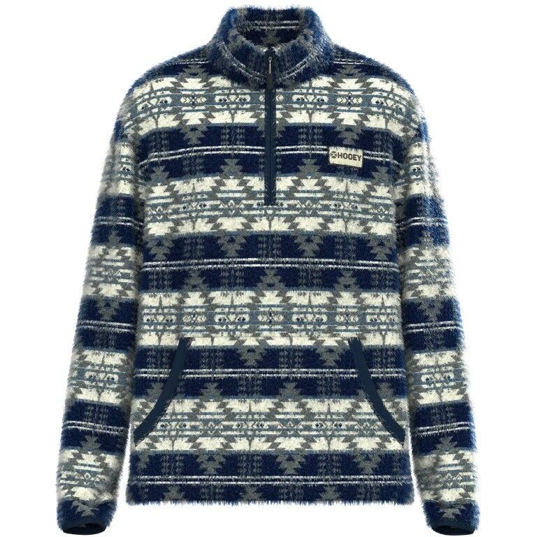 Hooey Men's Bear Fleece Aztec Pullover