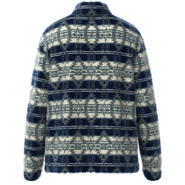 Hooey Men's Bear Fleece Aztec Pullover