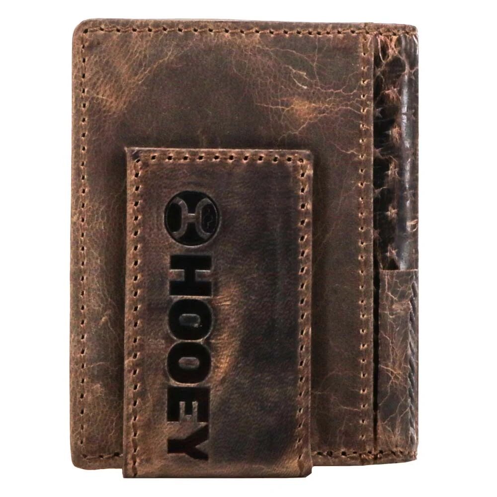 Hooey Men's Liberty Roper Bifold Hooey Money Clip in Brown