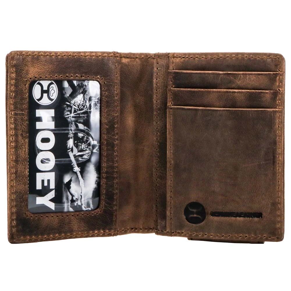 Hooey Men's Liberty Roper Bifold Hooey Money Clip in Brown