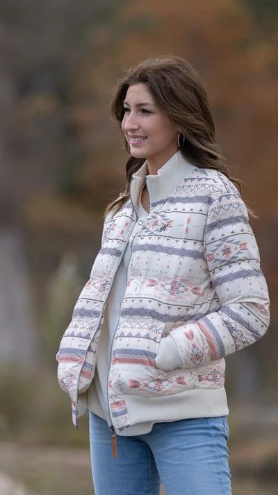 Hooey Women's Aztec Puffer Jacket