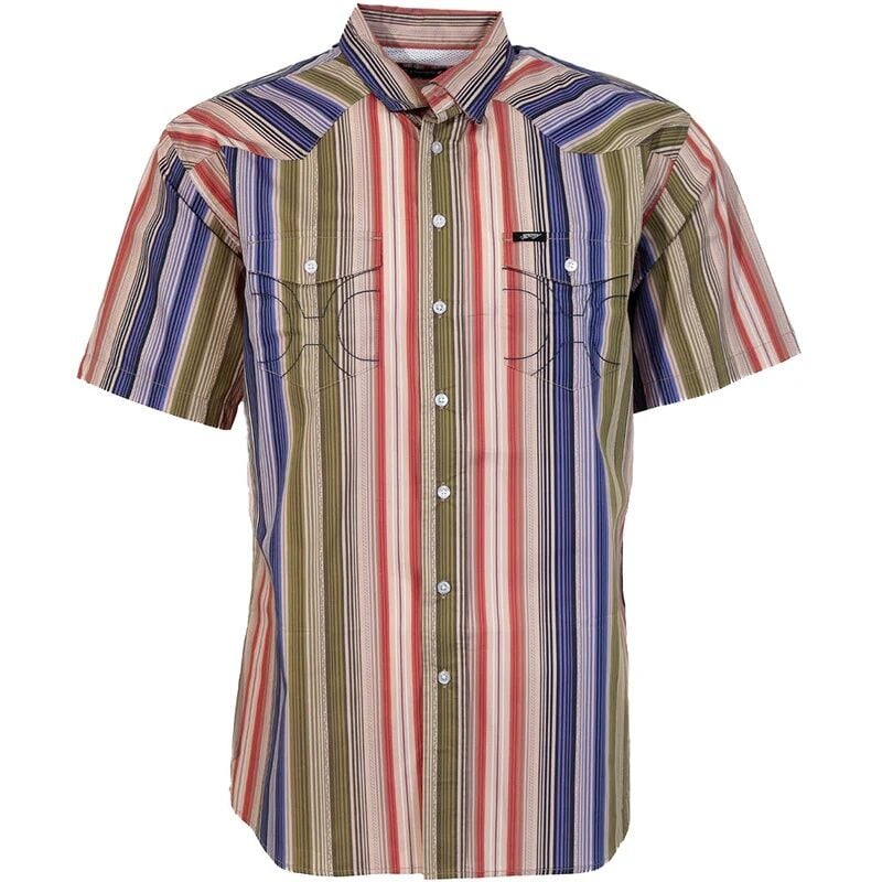 Hooey Men's Maverick Short Sleeve Button Up Shirt