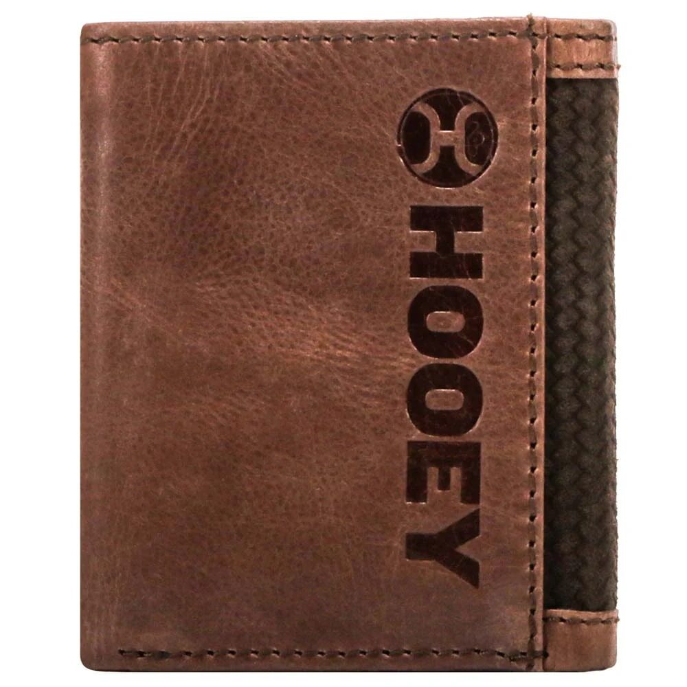 Hooey Men's Hooey Classic Roughout Trifold Wallet in Brown