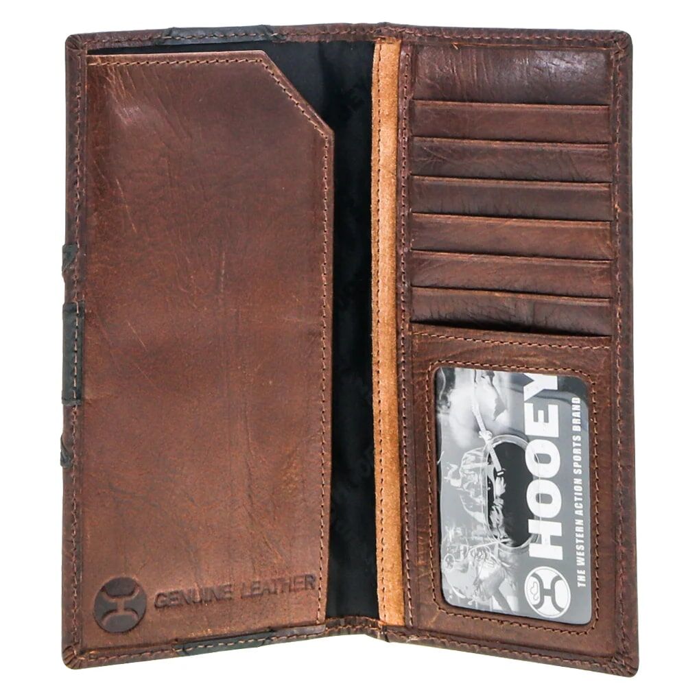 Hooey Men's Kai Patchwork Rodeo Hooey Wallet in Brown