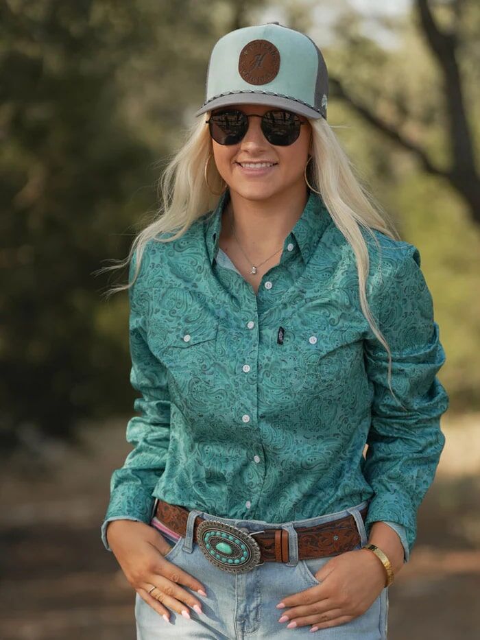 Hooey Women's Medina Classic Hooey Belt With Rodeo Buckle