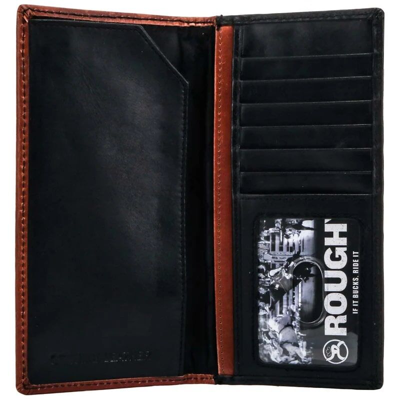 Hooey Men's Neon Moon Rodeo Roughy Wallet in Black