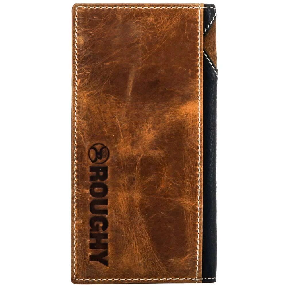 Hooey Men's Roughy Crazy Horse Rodeo Wallet in Black
