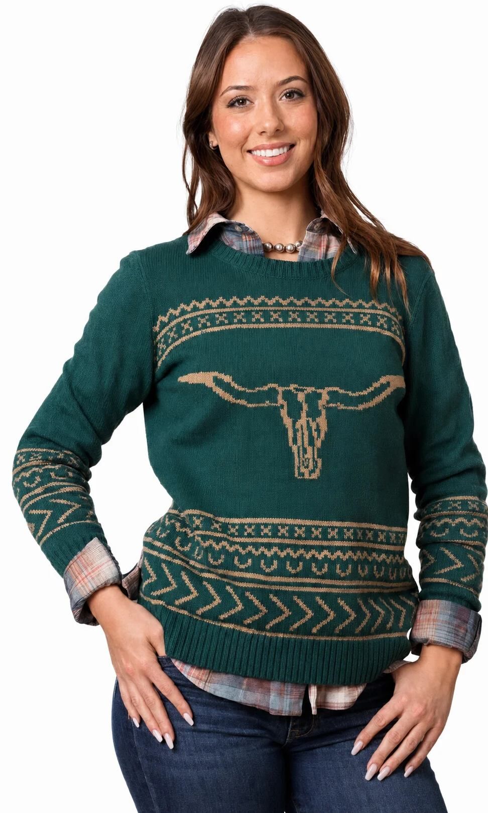 Cotton & Rye Outfitters Women's The Butte Steer Sweater
