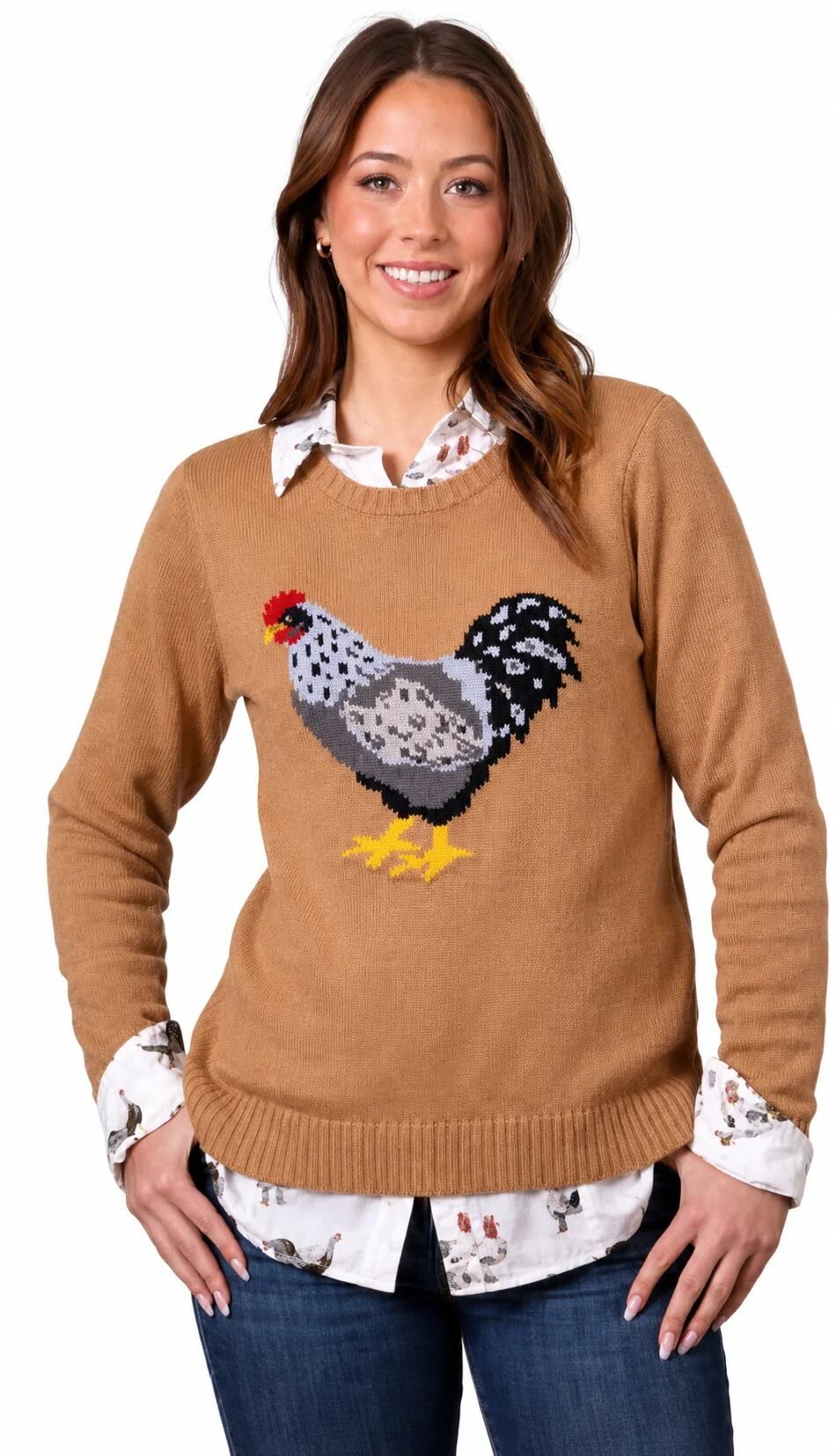 Cotton & Rye Outfitters Women's The Hen House Sweater