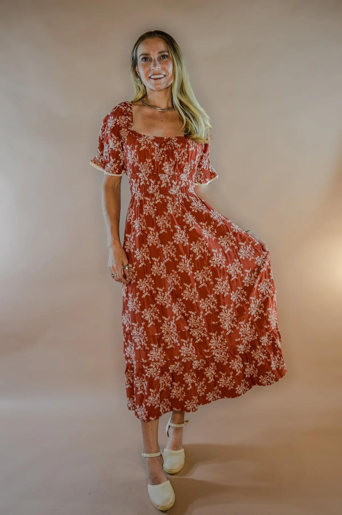 Cotton & Rye Outfitters Women's The Scarlet Meadow Dress