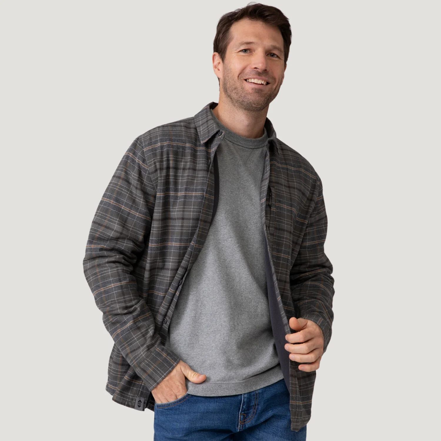 Free Country Men's Easywear II Fleece Lined Flannel Shirt