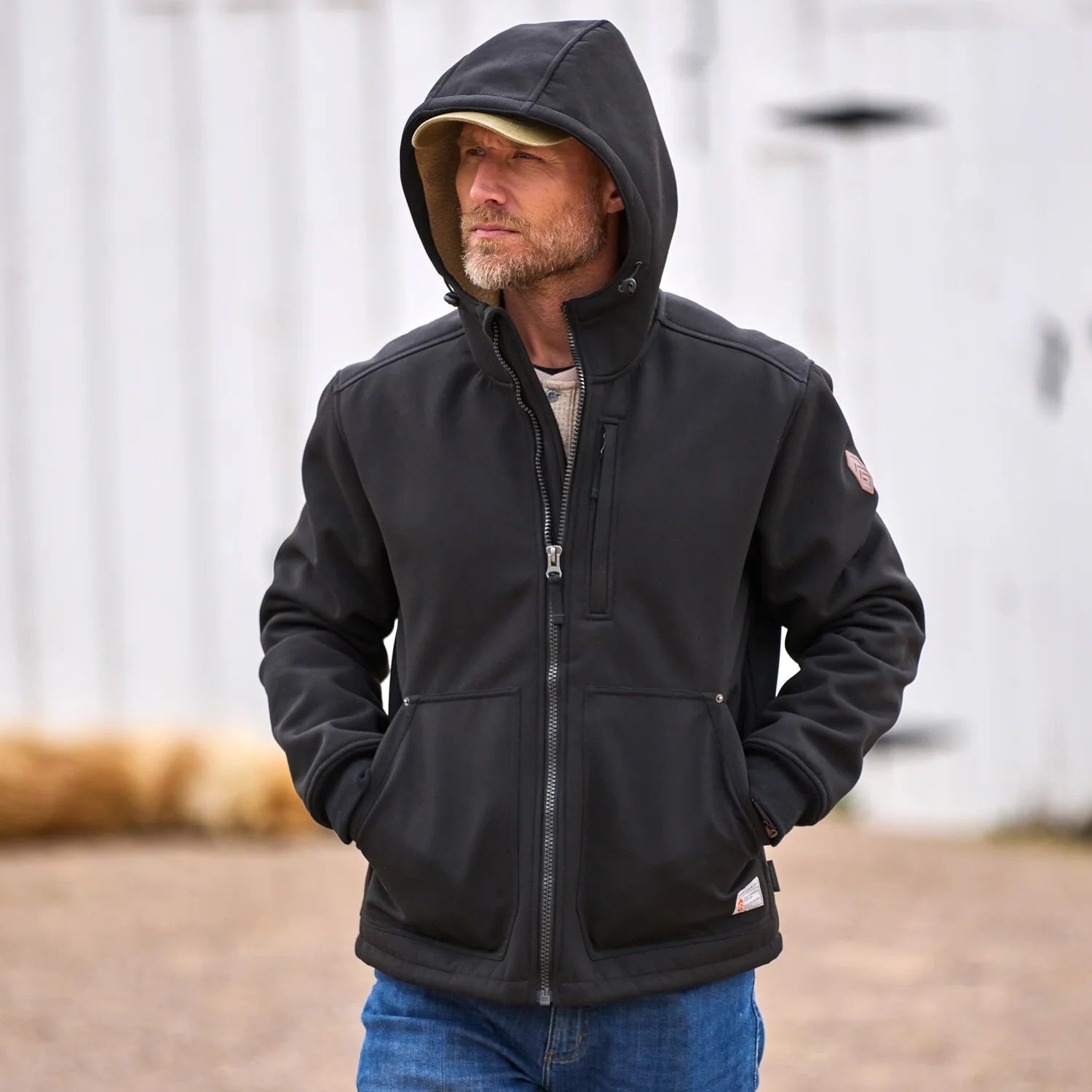 Free Country Men's Wind River Burly Canvas Softshell Jacket