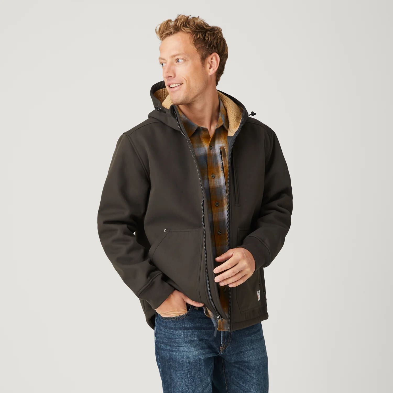 Free Country Men's Wind River Burly Canvas Softshell Jacket