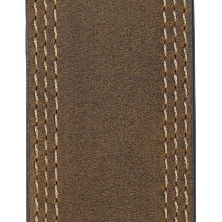 Carhartt Men's Leather Triple Stitch Belt in Dark Brown