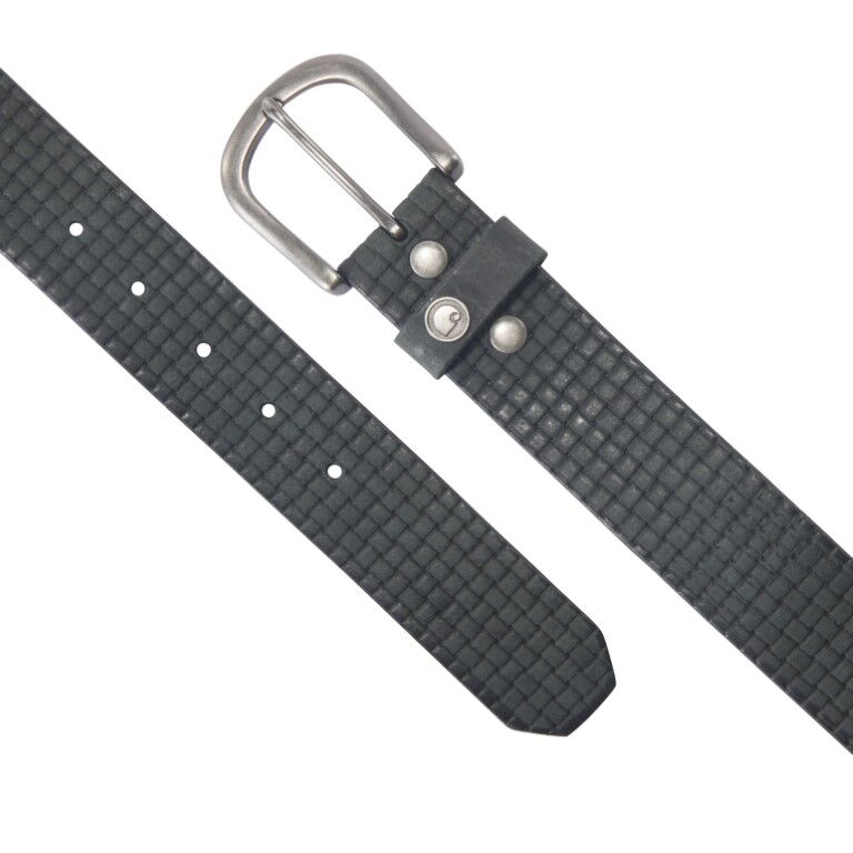 Carhartt Men's Saddle Leather Basketweave Belt in Black