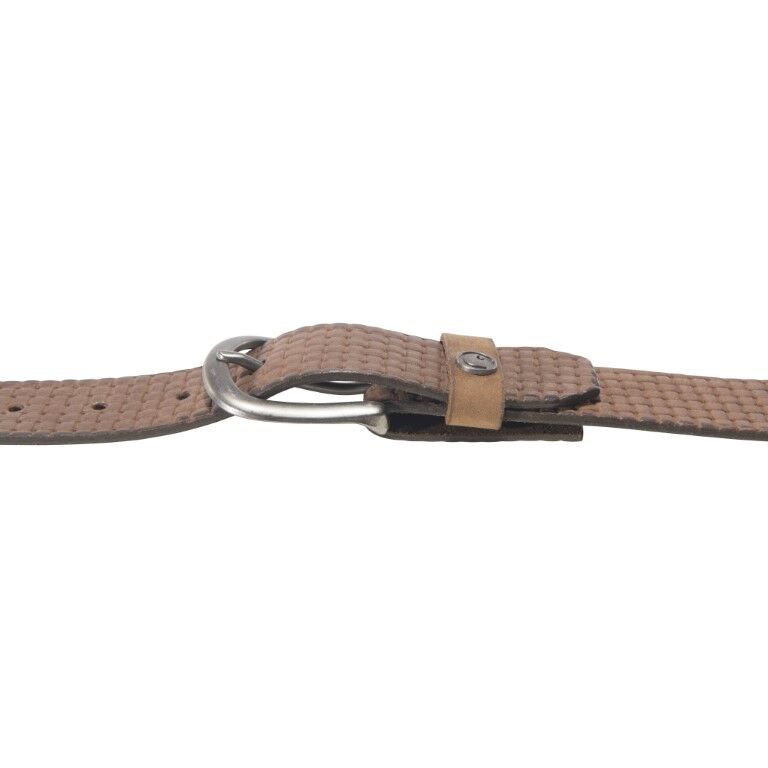 Carhartt Men's Saddle Leather Basketweave Belt in Carhartt Brown