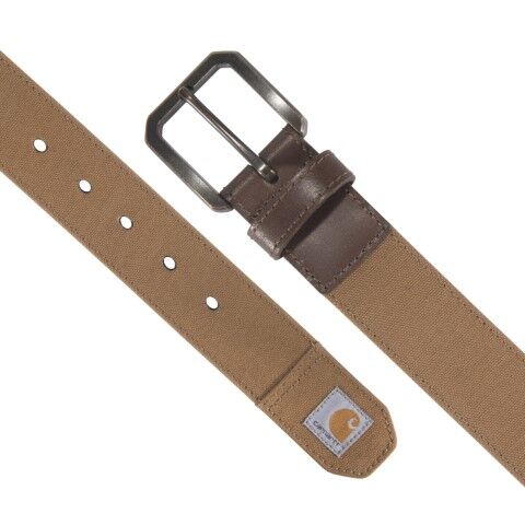 Carhartt Men's Canvas Duck Belt in Carhartt Brown