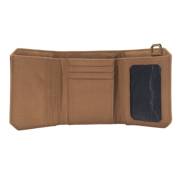 Carhartt Men's Nylon Duck Trifold Wallet in Carhartt Brown
