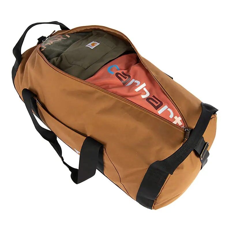 Carhartt 60-L Classic Round Duffel in Carhartt Brown
