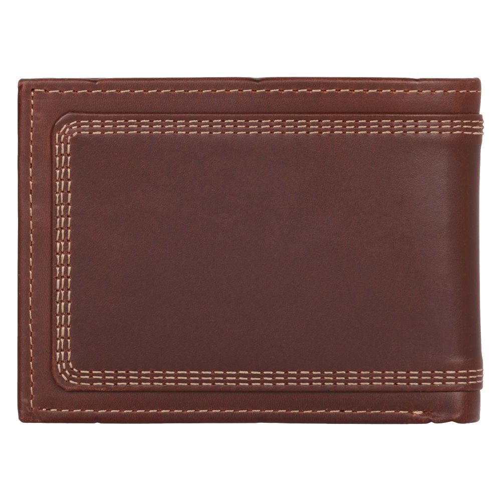 Carhartt Men's Leather Triple-Stitched Passcase Wallet
