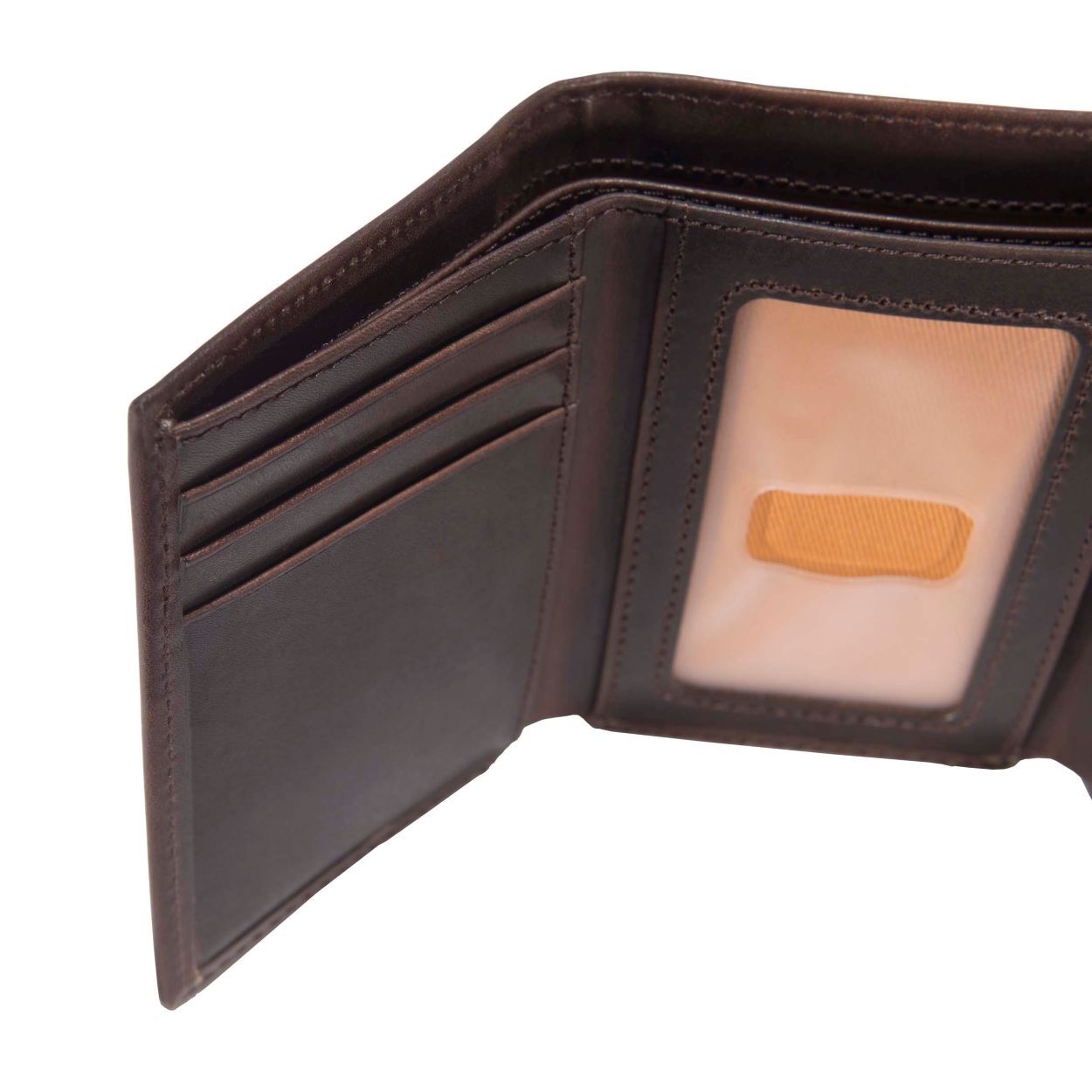 Carhartt Men's Oil Tan Leather Trifold Wallet