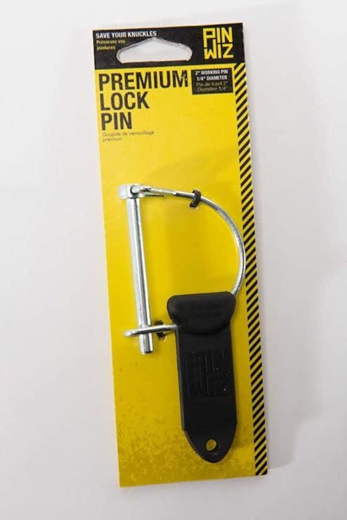 Pin Wiz Heavy-Duty Trailer Hitch Clips & Pins, 2-In D Pin, 1/4-In Diameter