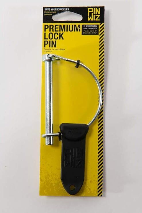 Pin Wiz Heavy-Duty Trailer Hitch Clips & Pins, 3-In D Pin, 5/16-In Diameter