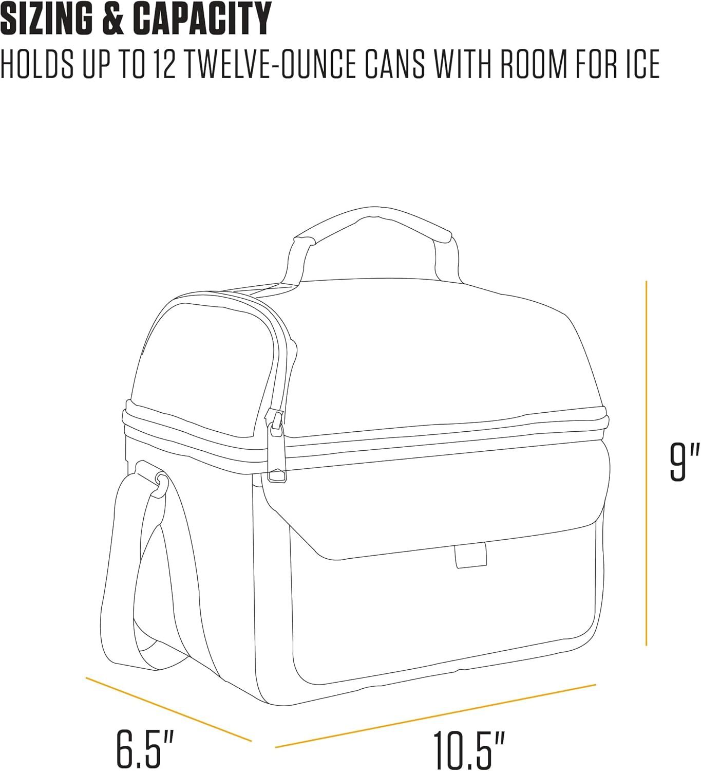 Carhartt Insulated 12 Can Two Compartment Lunch Cooler