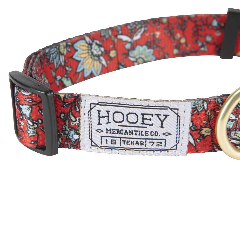 Hooey Nomad Western Floral Medium Dog Collar