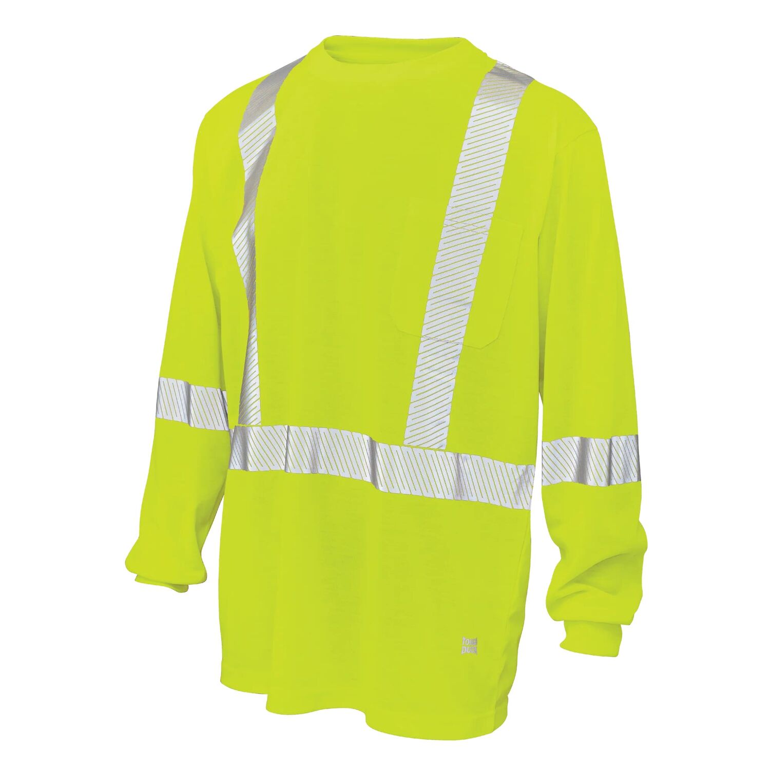 Tough Duck Men's Polyester Jersey Long Sleeve Safety T-Shirt