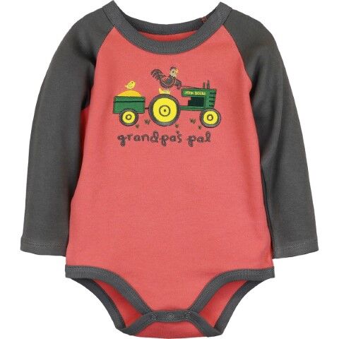 John Deere Boy's Grandpa's Pal Long Sleeve Bodyshirt
