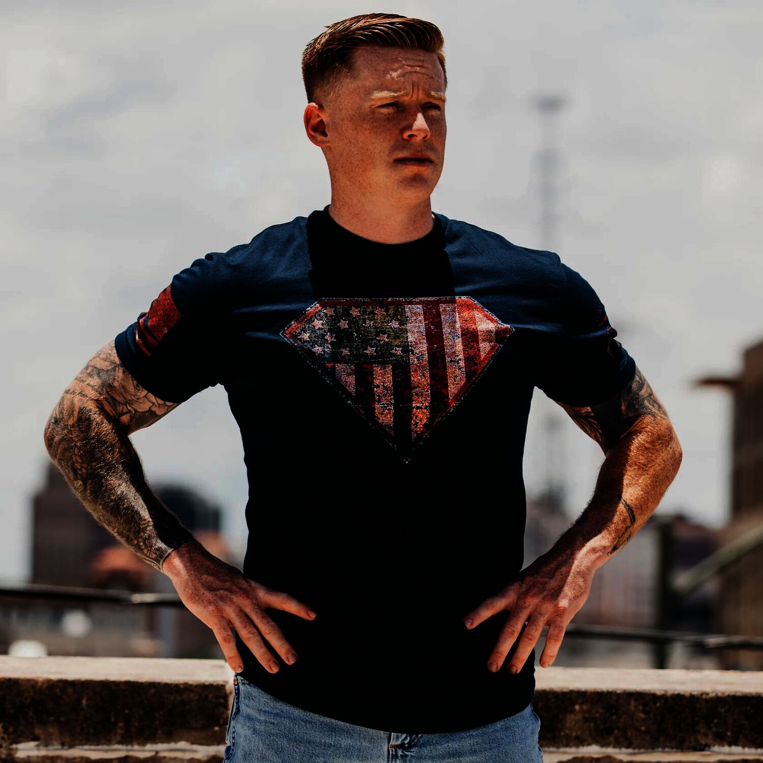 Grunt Style Men's Super Patriot 2.0 T-Shirt