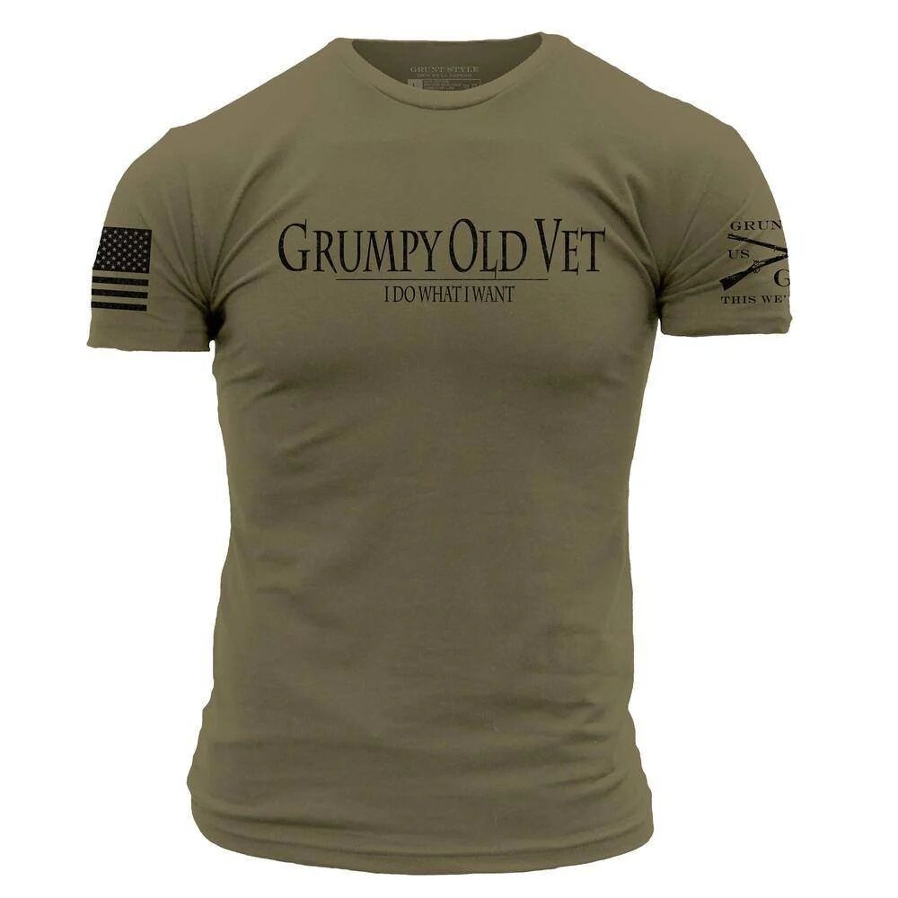 Grunt Style Men's Grumpy Old Vet T-Shirt
