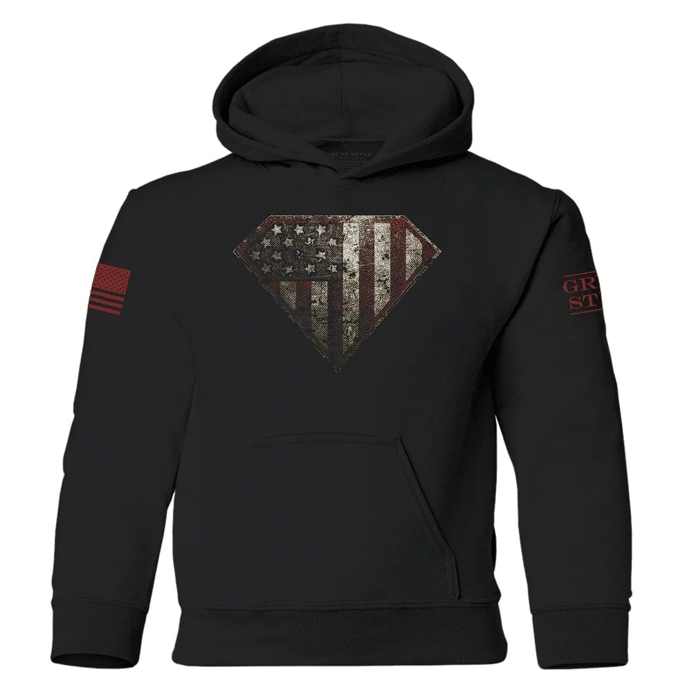 Grunt Style Kids' Super Patriot Hoodie