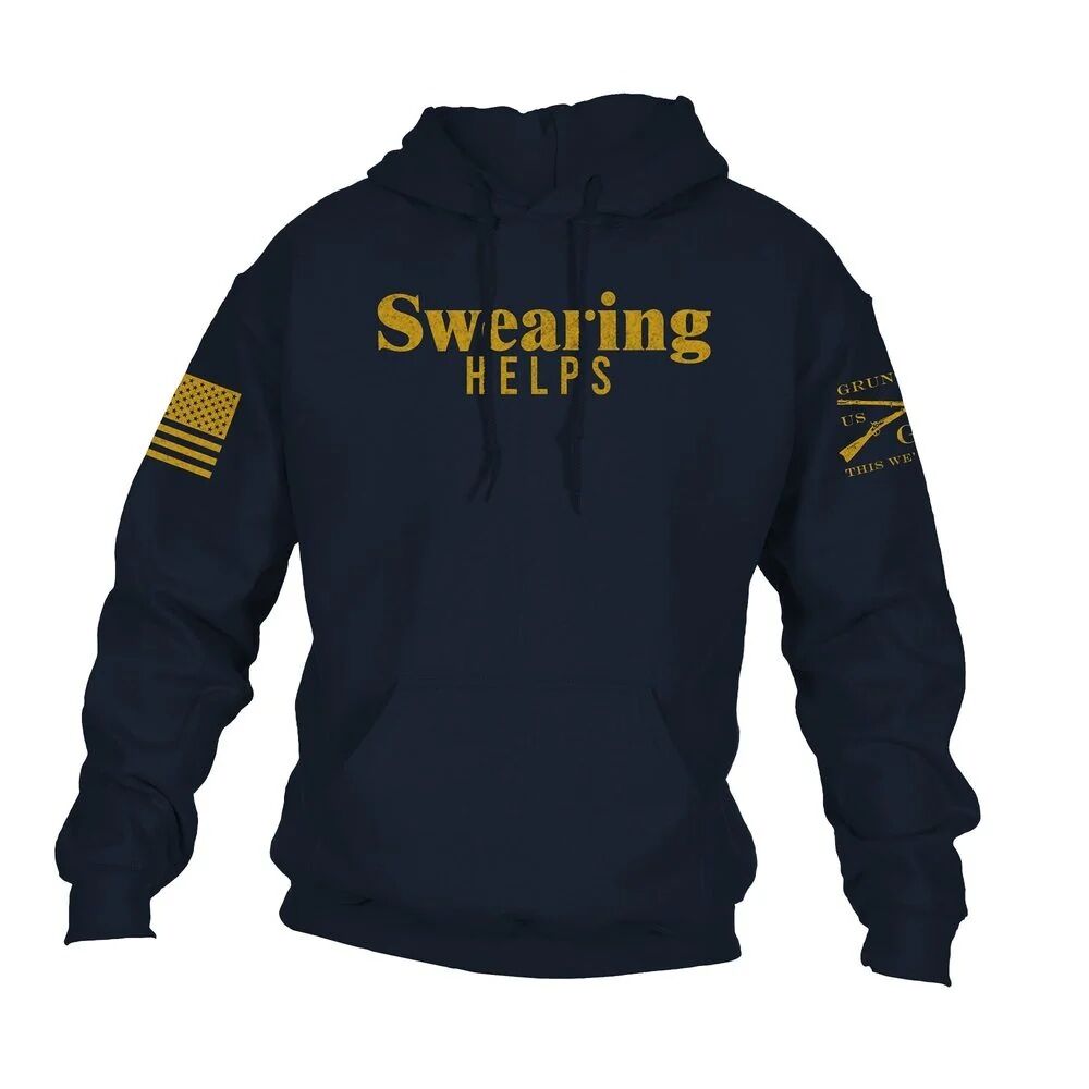 Grunt Style Men's Swearing Helps Hoodie