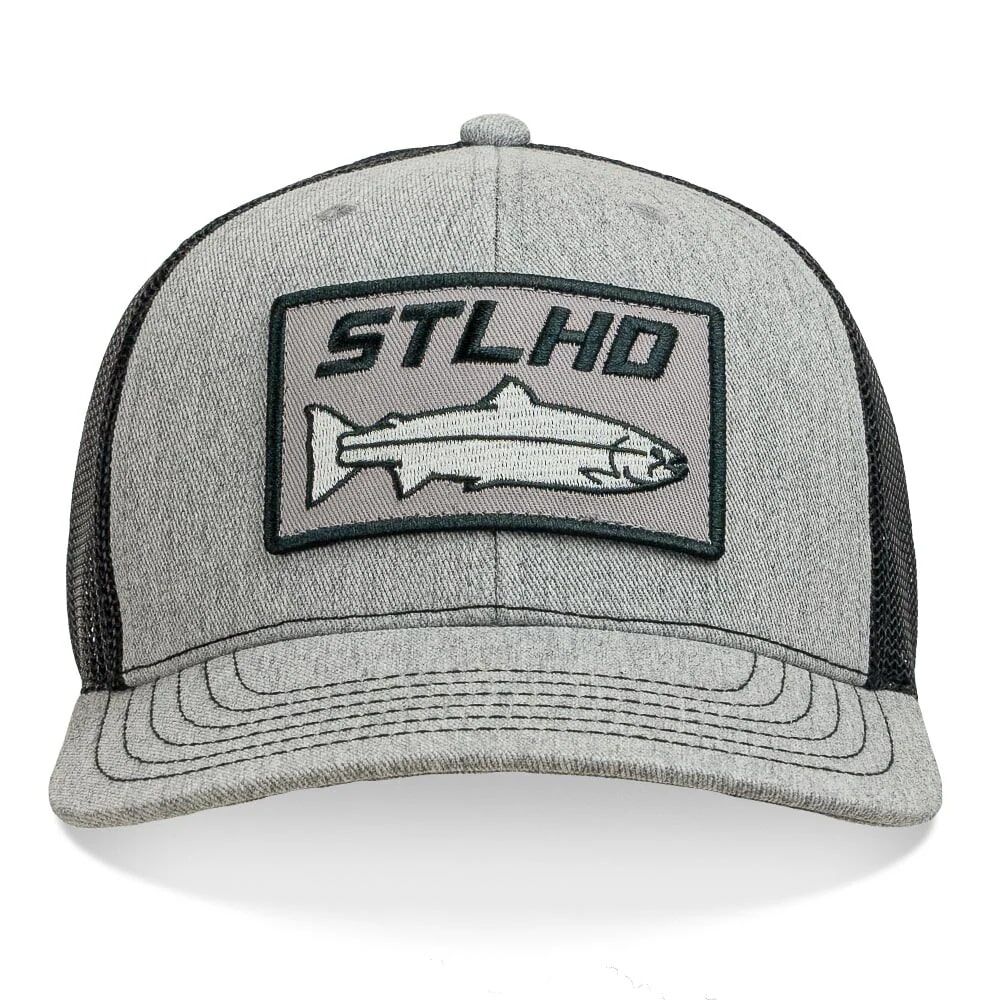 STLHD Men's Chrome Edition Trucker Hat in Heather Grey