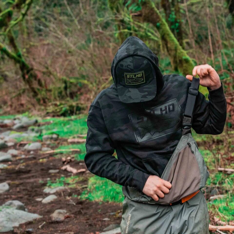 STLHD Men's Black Water Standard Hoodie