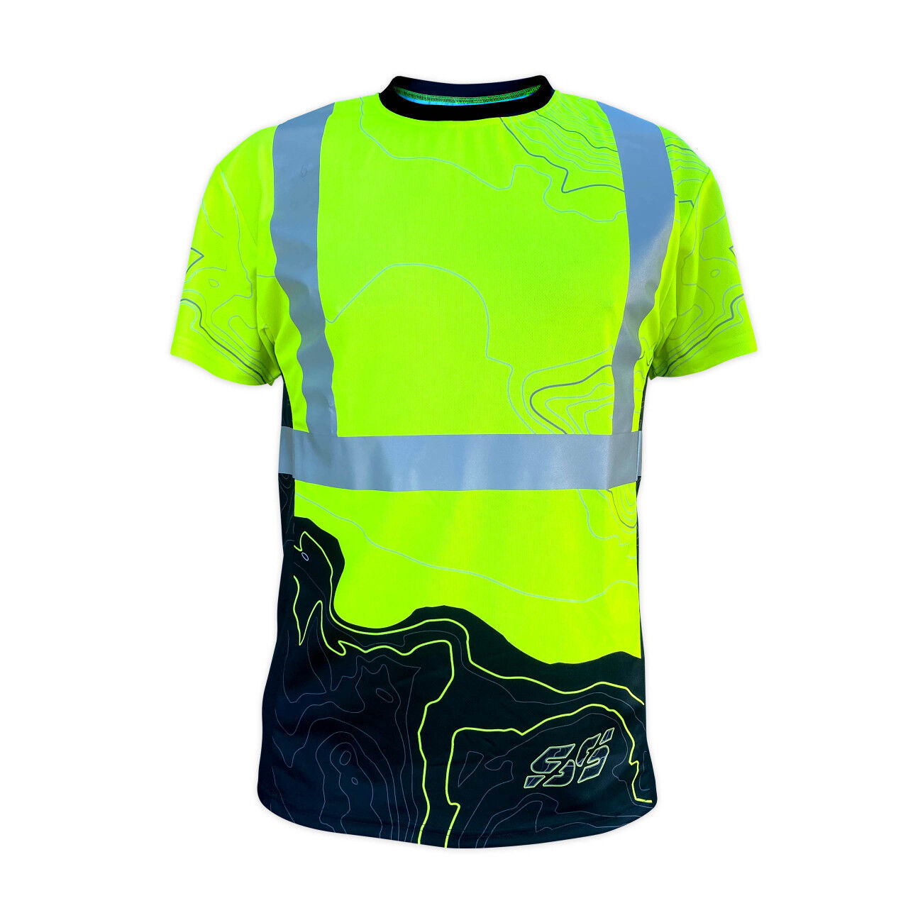 SafetyShirtz Men's SS360° Topo Class 2 Type R UPF 40 Reflective Safety Shirt