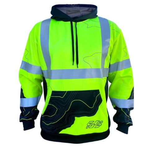 SafetyShirtz Men's SS360° Topo Class 2 Type R Safety Hoodie