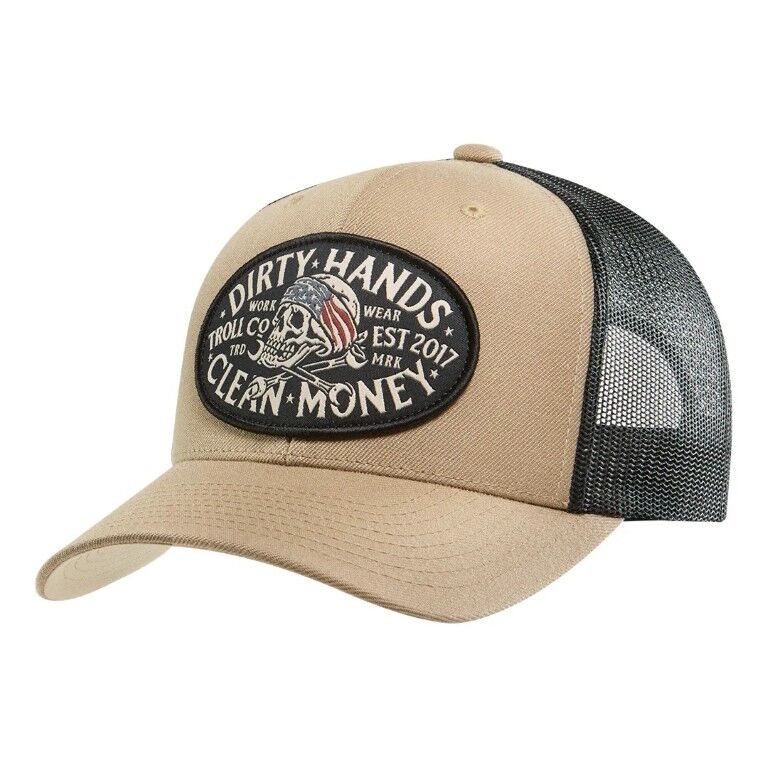 Troll Co. Men's DHCM Pirate Curved Brim Trucker Hat