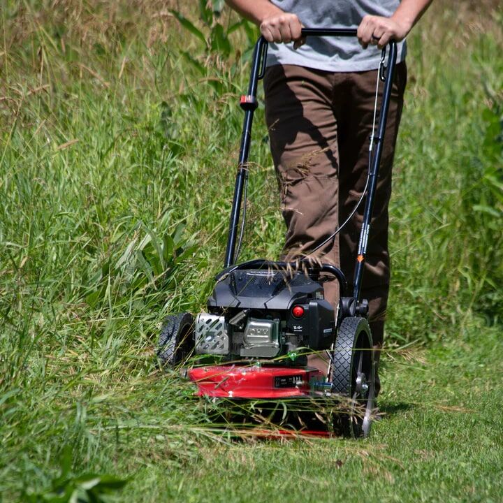 Earthquake 22-In Gas Walk Behind Push Trimmer Mower