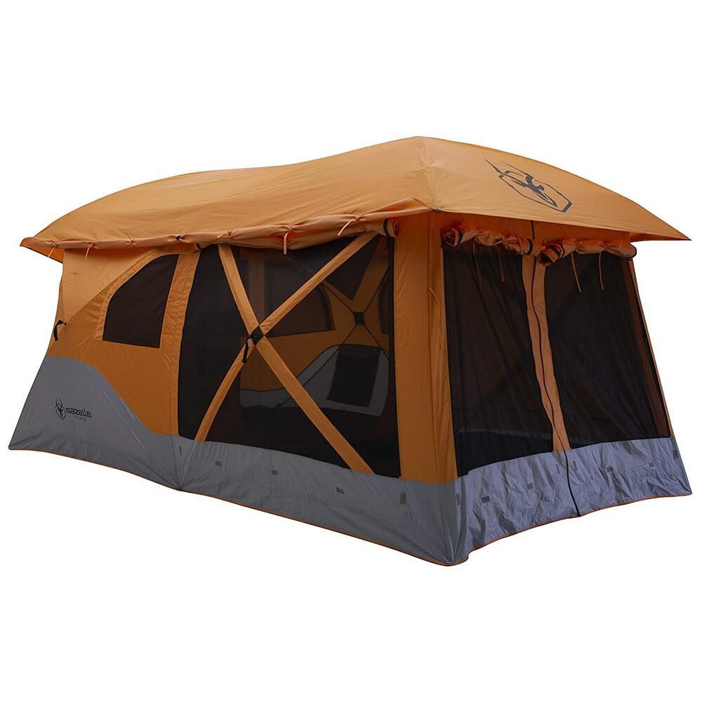 Gazelle Tents T4 4人用テント Gazelle Tent T4 Pop-Up Portable Camping Hub Tent - Alpine Green