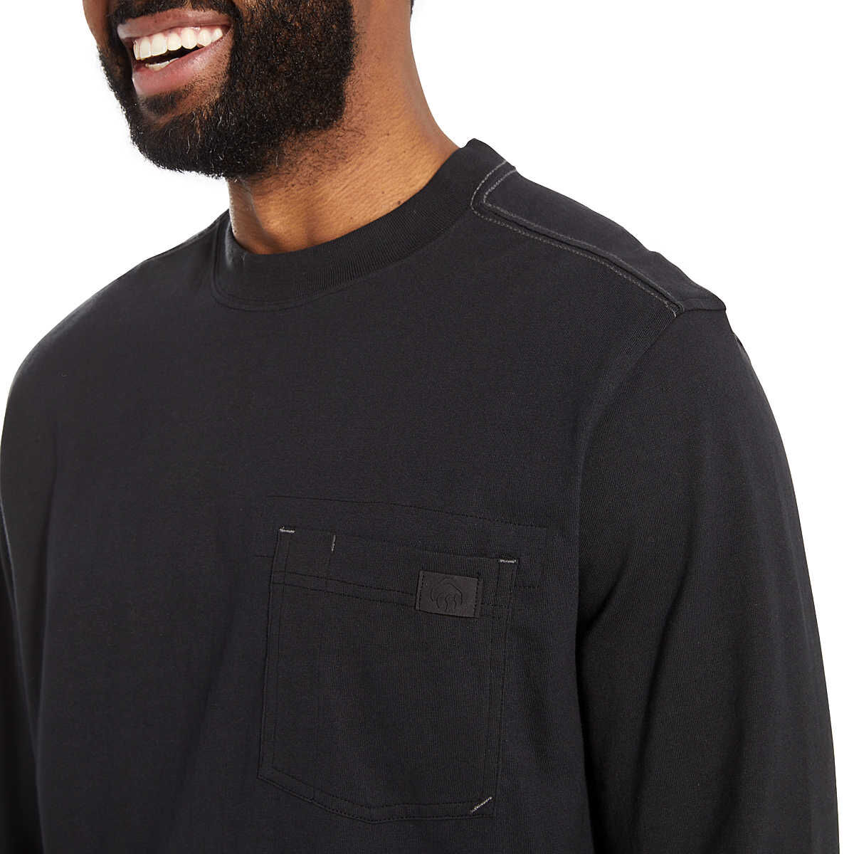 Wolverine Men's Guardian Cotton Long Sleeve Pocket T-Shirt