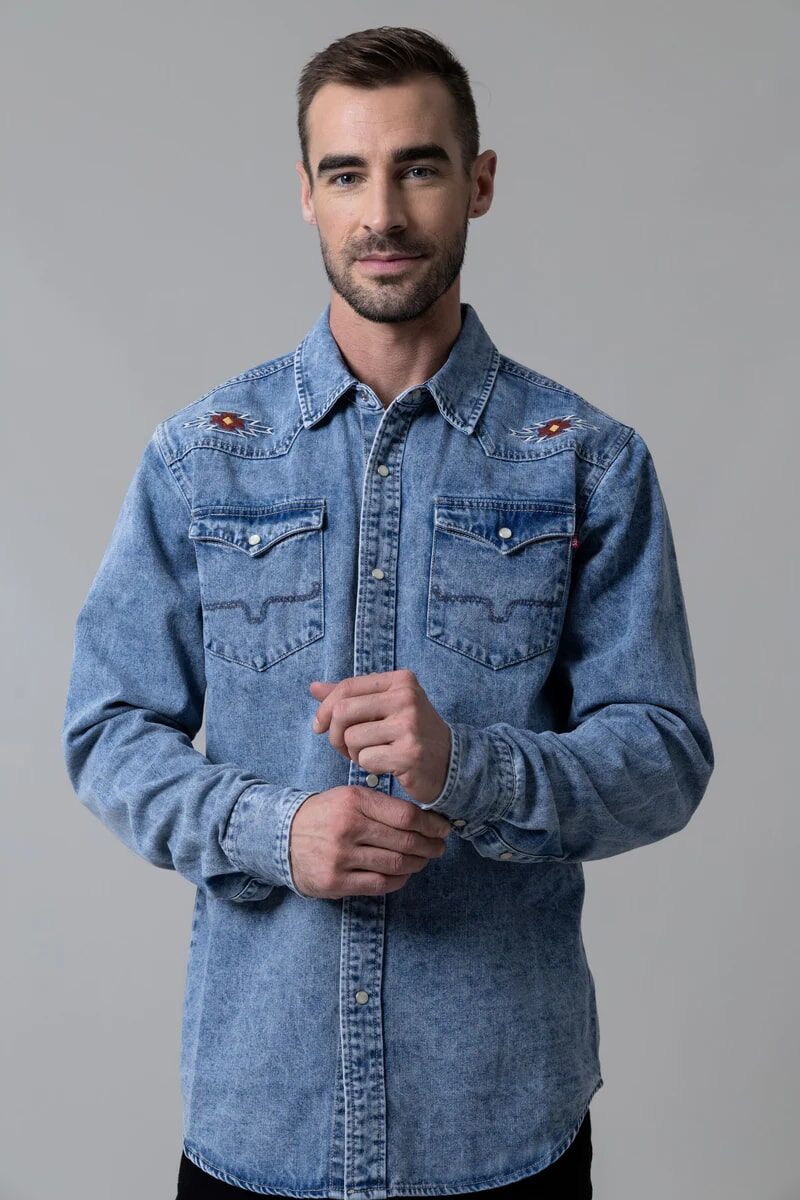 Kimes Ranch Men's Durango Denim Shirt