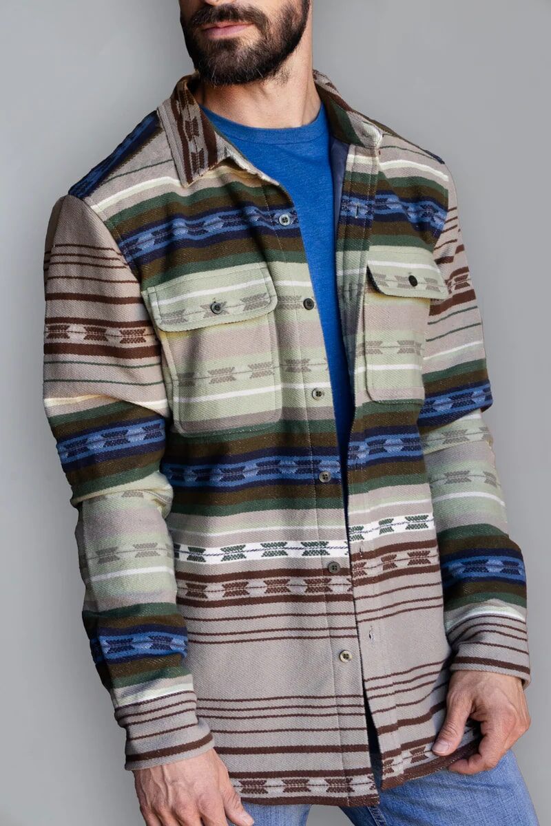 Kimes Ranch Men's Pueblo Strip Shacket