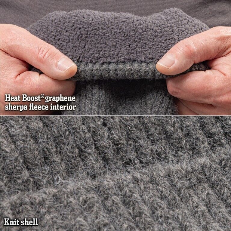 Huntworth Men's Hanover Heat Boost Lined Knit Winter Beanie