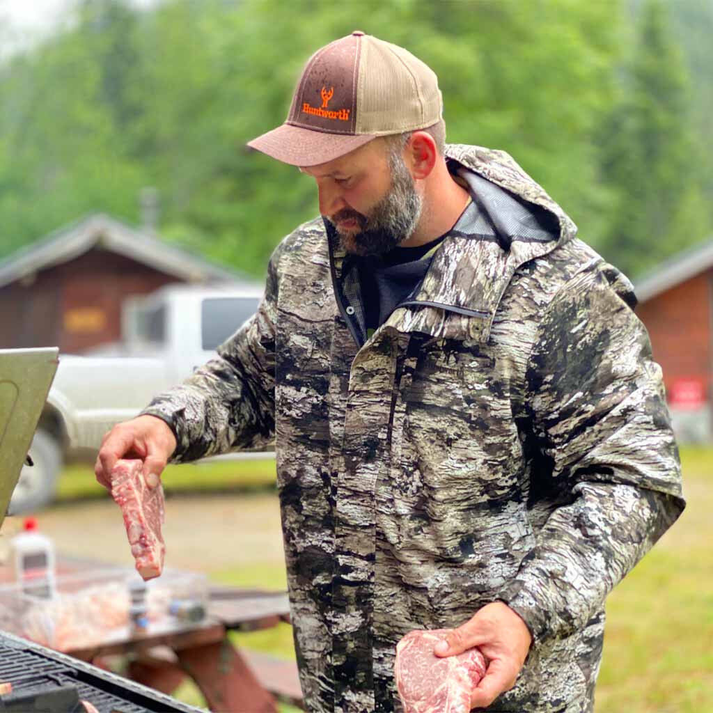 Huntworth Men's Winsted Lightweight Waterproof  Tricot Hunting Rain Jacket