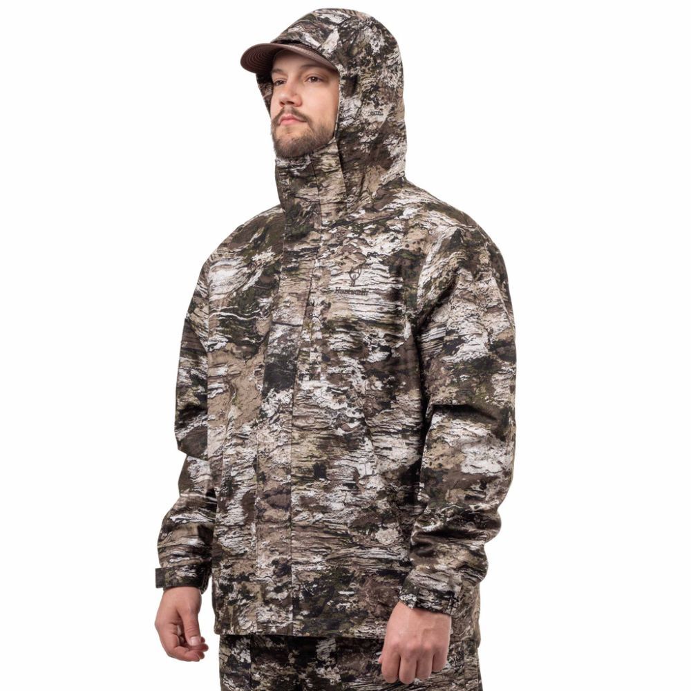 Huntworth Men's Winsted Lightweight Waterproof  Tricot Hunting Rain Jacket